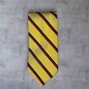Brooks‎ Brothers Men's Yellow Striped Silk Tie Classic Length